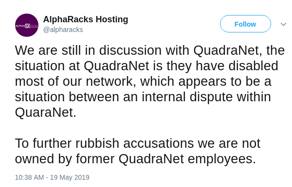 QuadraNet Dispute